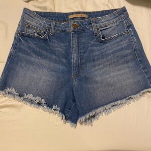 Joe's Jeans Distressed Frayed Hem Denim Shorts